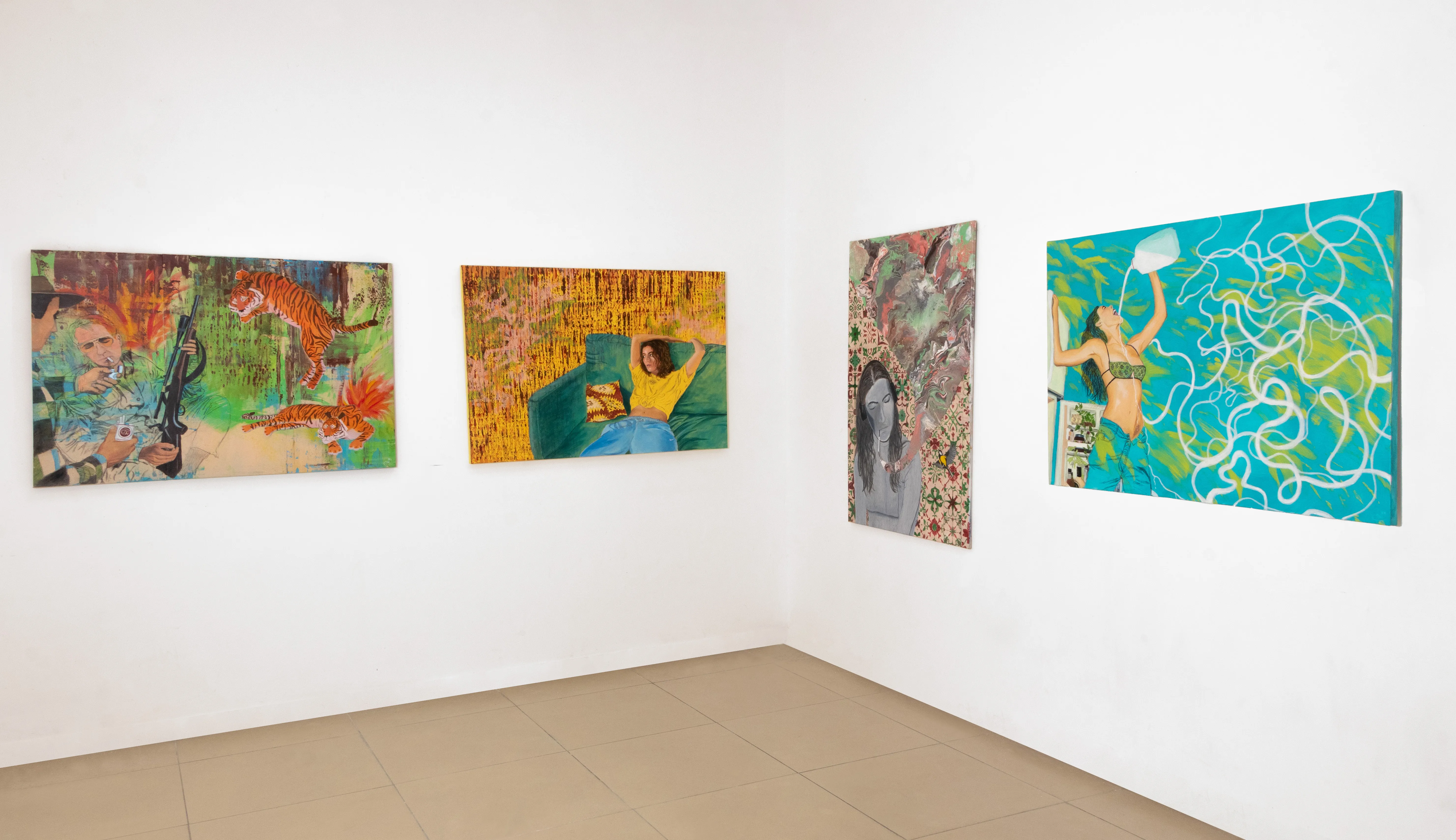 Installation view of the Intersections exhibition, Shenkar College of Art, Tel Aviv, 2026.