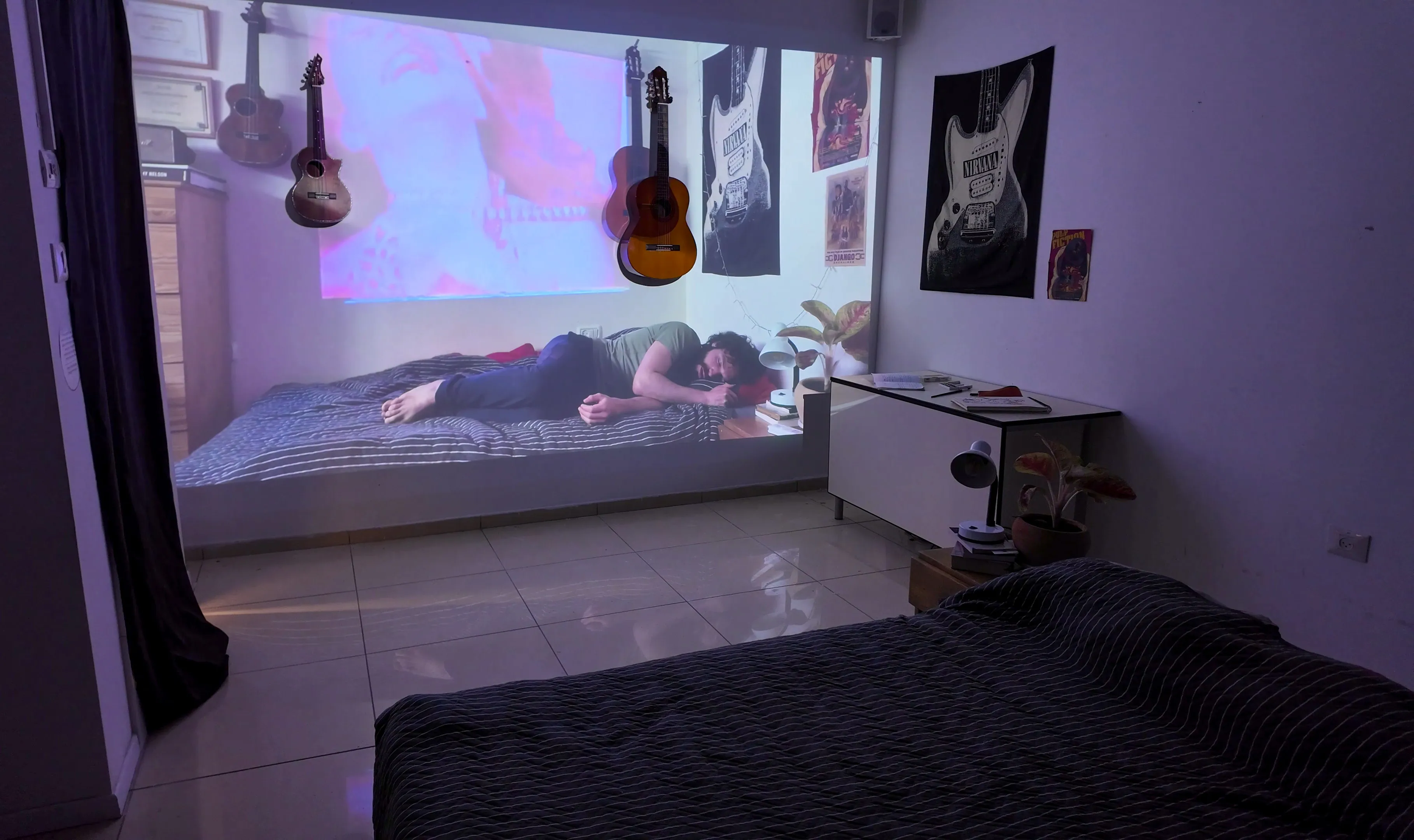 Rest installation view, from the Video Installations works