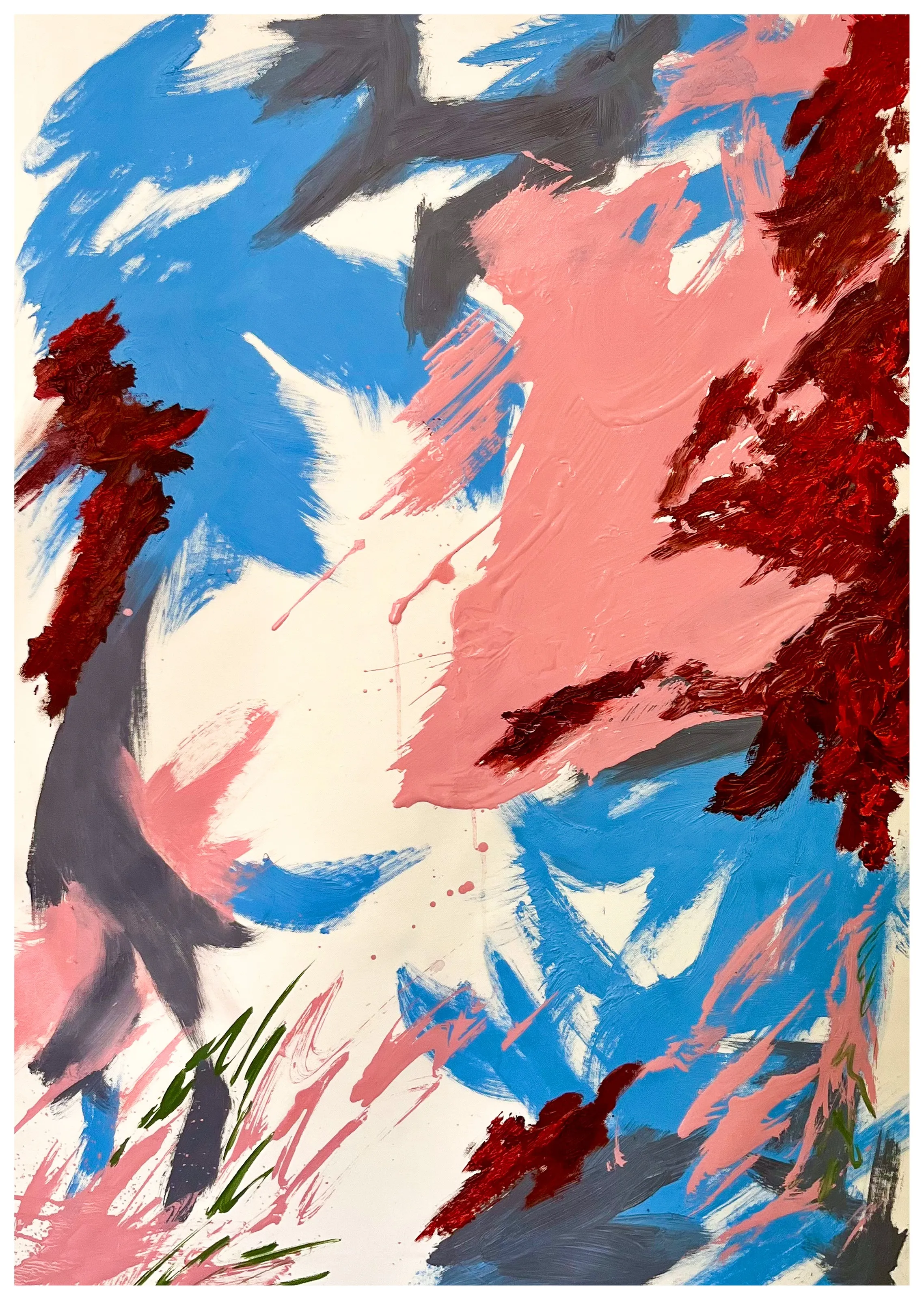 Untitled (Window), oil on canvas, from the Blue Is A Window series.