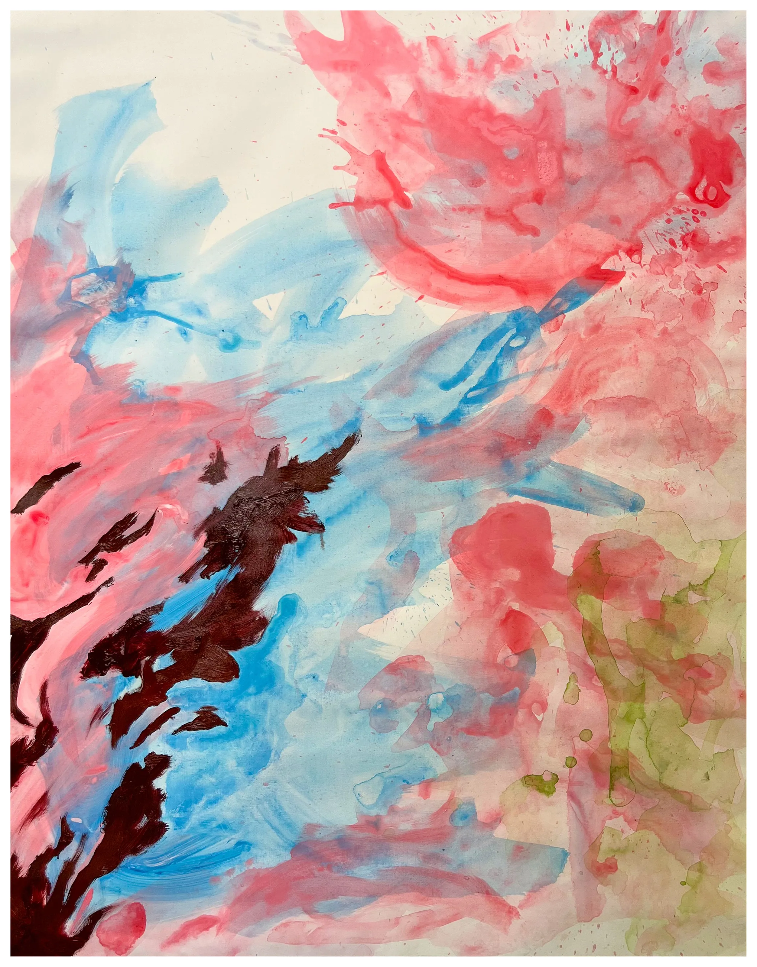 Tide, acrylic and oil on canvas, from the Blue Is A Window series.