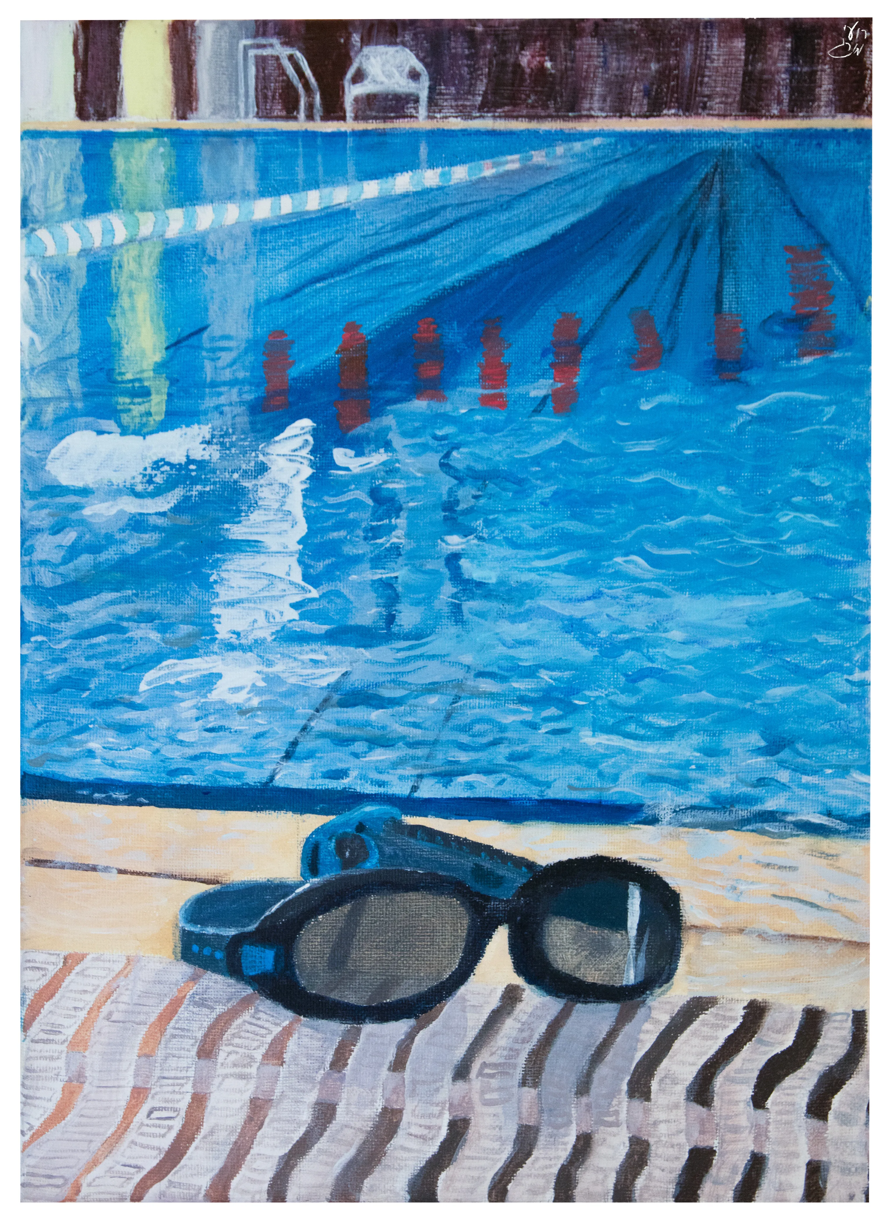 Morning Swim, 2023, from the Earlier Works series.