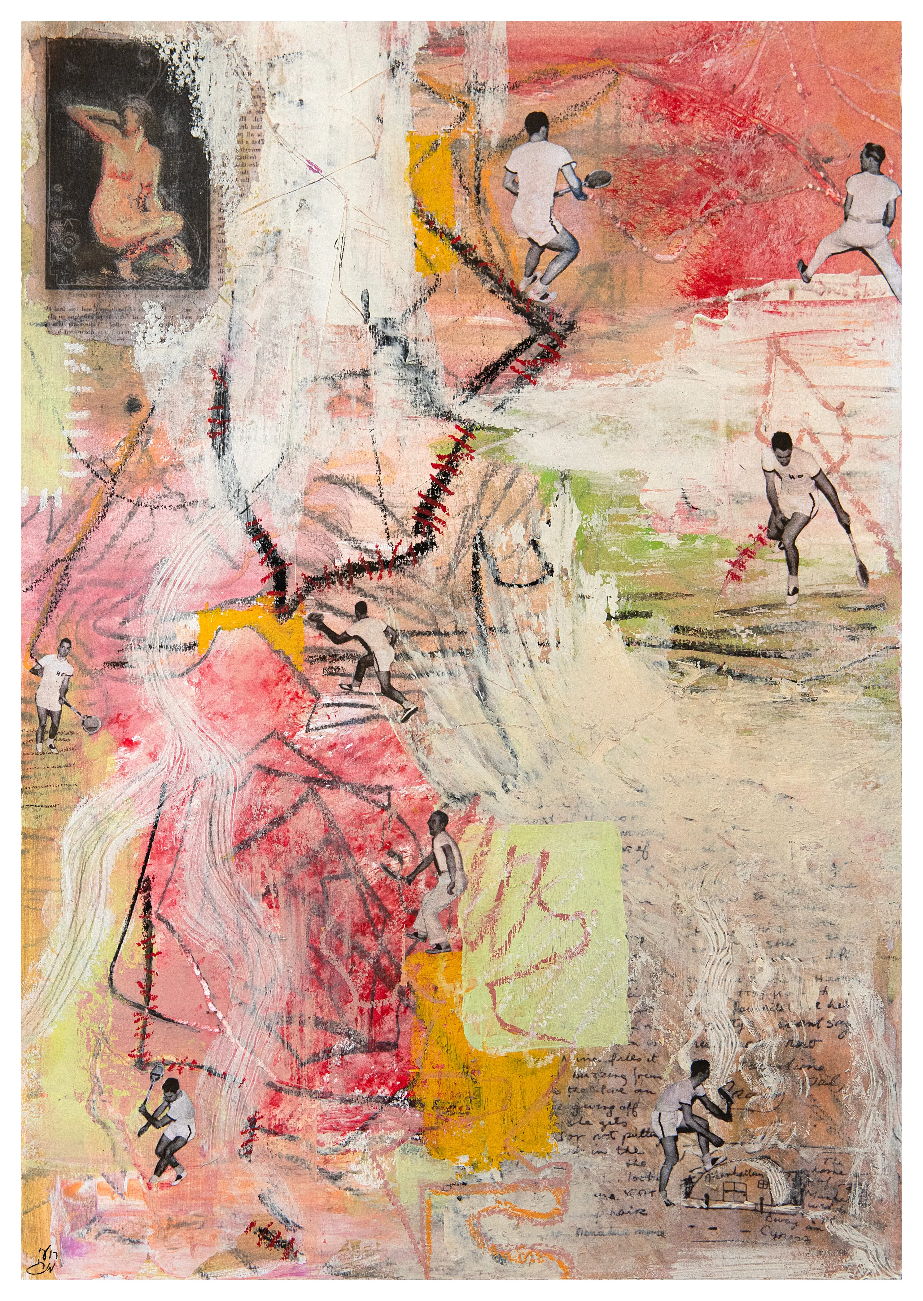 A Squash Match, 2024, from the Works On Paper series.