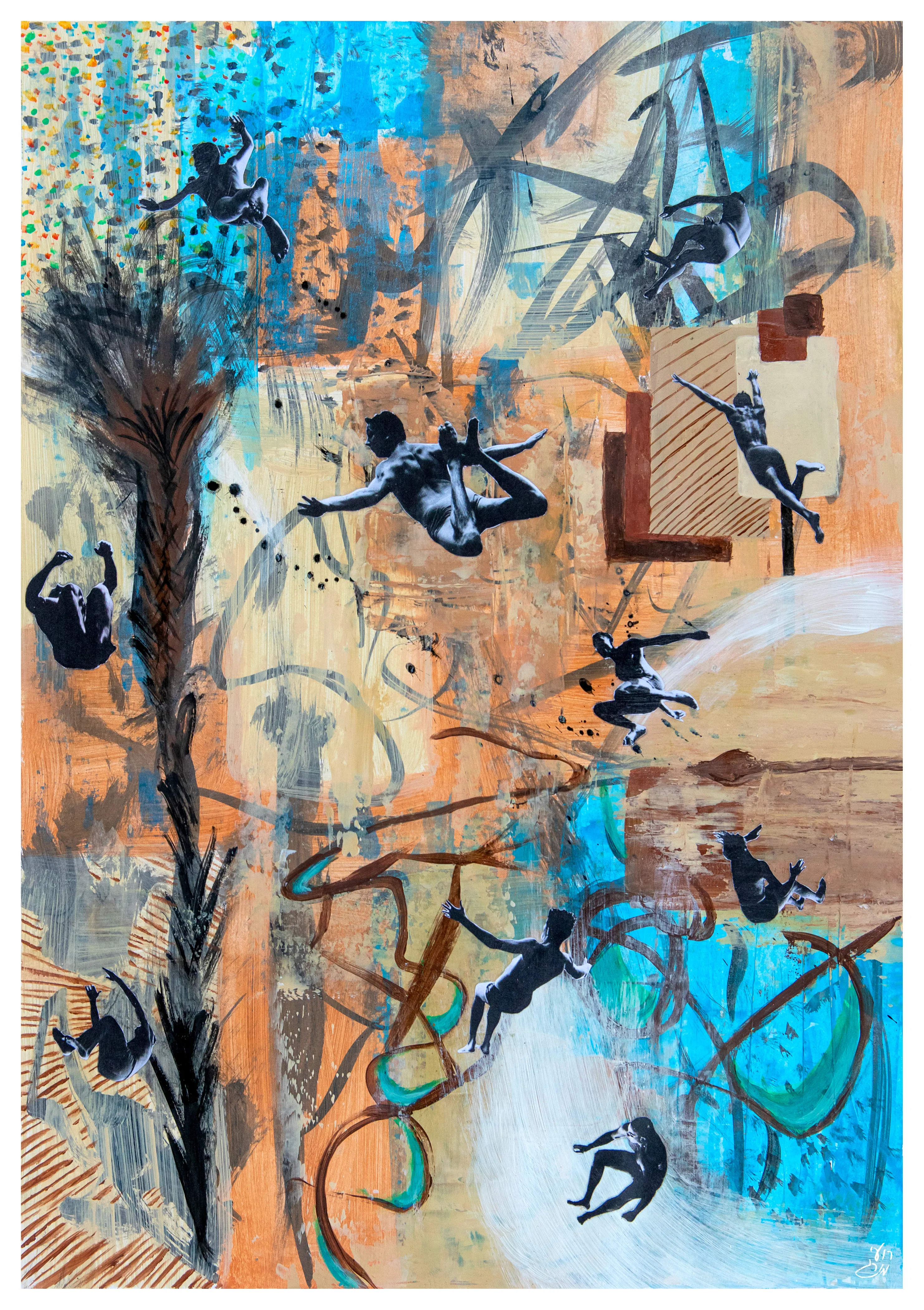 Jump, 2024, from the Works On Paper series.
